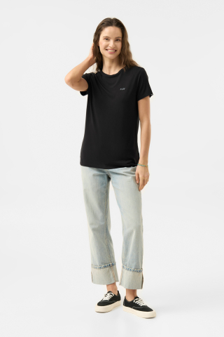 T-shirt damski FLOV Yucca Bamboo czarny